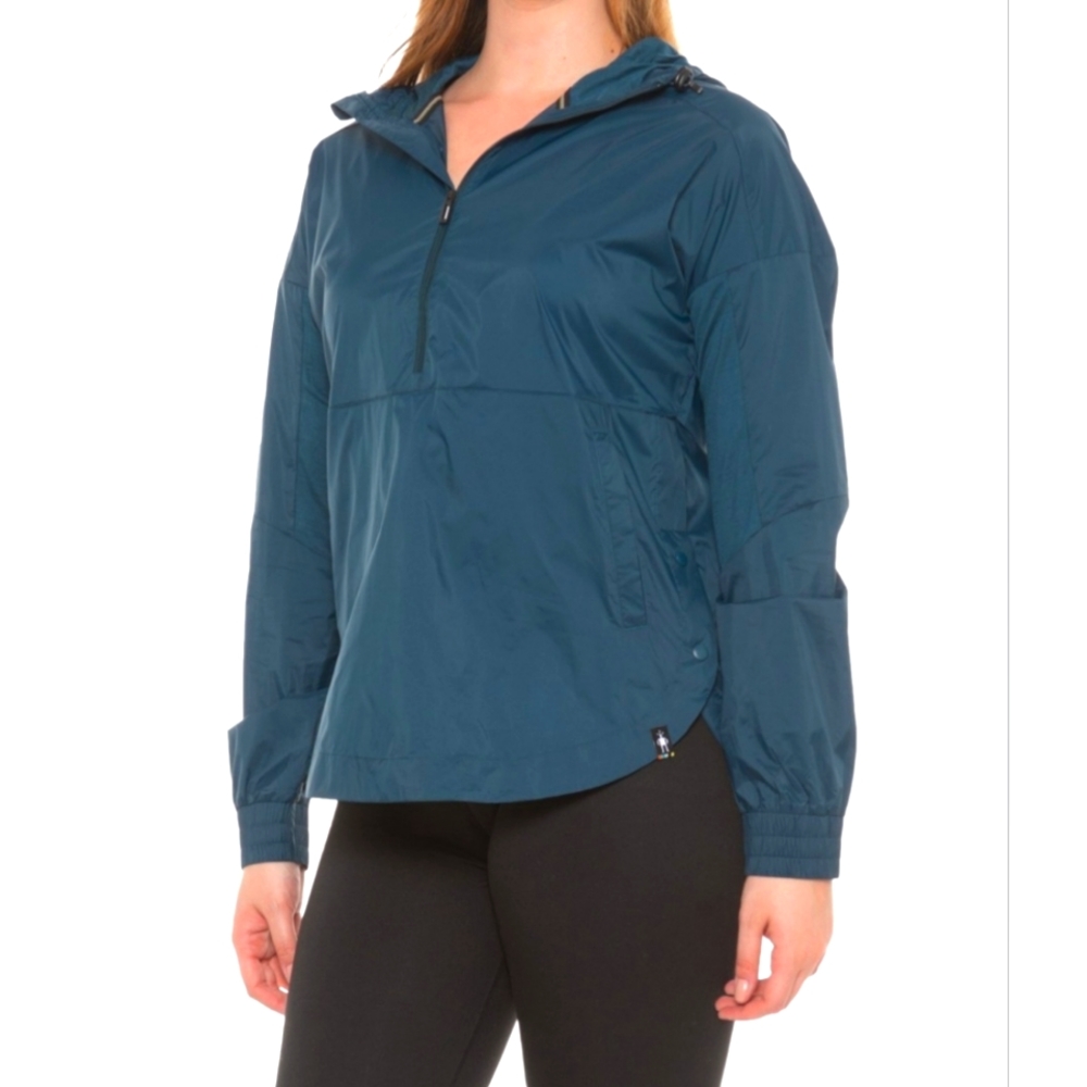 NWT Smartwool Women's Ultralite Anorak (S) Twilight Blue (Dark Teal)